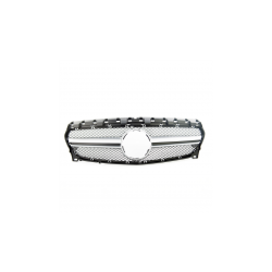 Grill sportowy Silver A-Type  MERCEDES CLA (C117, X117) Facelift 2016-2018