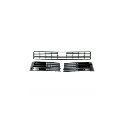 Listwy przedniego zderzaka Gloss Black  VW TRANSPORTER MULTIVAN T6 2015-2020 with ACC