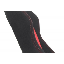 Fotel sportowy R-LOOK Welur Black Red