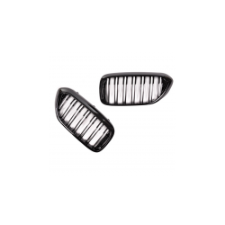 Grill sportowy podwójne żeberka Gloss Black  BMW 5 (G30, F90) Sedan (G31) Touring przed liftem 2017-2020