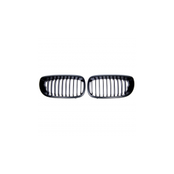 Grill sportowy pojedyncze żeberka Matt Black  BMW 3 (E46) Coupe Cabrio Facelift 2003-2006