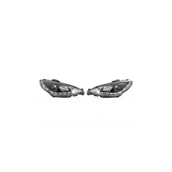 Zestaw Lamp Halogenowych Projector Black  PEUGEOT 206 Hatchback CC SW 1998-2012