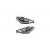 Zestaw Lamp Halogenowych Projector Black  PEUGEOT 206 Hatchback CC SW 1998-2012