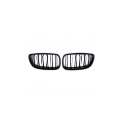 Grill sportowy podwójne żeberka Matt Black  BMW 3 (E92) Coupe (E93) Cabrio przed liftem 2005-2010