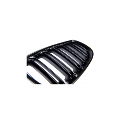 Grill sportowy podwójne żeberka Matt Black  BMW 3 (E92) Coupe (E93) Cabrio przed liftem 2005-2010