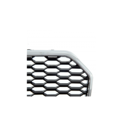 Grill sportowy Silver & Gloss Black  AUDI A6 C7 (4G) Sedan Avant Facelift 2015-2018
