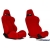 Fotel sportowy DRAGO Welur Red