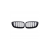 Grill sportowy podwójne żeberka Matt Black  BMW 3 (E92) Coupe (E93) Cabrio przed liftem 2005-2010