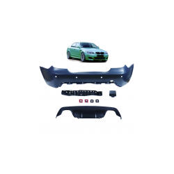 Tylny zderzak sport PDC zestaw z dyfuzorem  BMW 5 (E60) Sedan Facelift 2007-2010