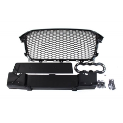 Grill Audi A4 B8 RS-Style Gloss Black 12-15 PDC