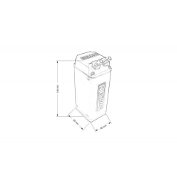 Oil catch tank D1Spec 9mm Blue Square