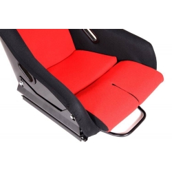 Fotel sportowy GTR Welur Black/Red