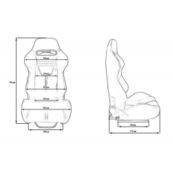 Fotel sportowy R-LOOK II Carbon