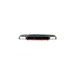 Tylny dyfuzor Gloss Black & Red  MERCEDES A-Class (W176) Facelift 2016-2018