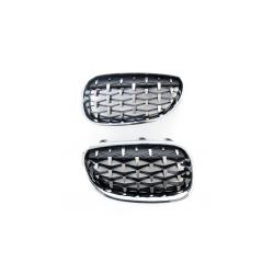Grill sportowy Gloss Black & Chrome  BMW 5 (E60) Sedan (E61) Touring 2003-2010