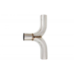 Trójnik wydechu 180st 76/76mm 304SS