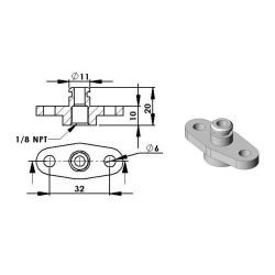 Turbosmart Adapter Regulatora Ciśnienia Paliwa Nissan S13 S14 Subaru EJ20 EJ25