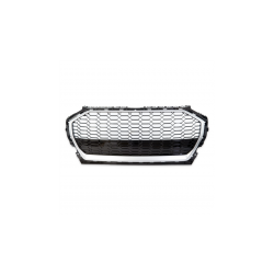 Grill sportowy Silver Matt & Gloss Black  AUDI Q5 (FY) SUV Sportback Facelift 2021-obecnie