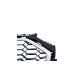 Grill sportowy Silver Matt & Gloss Black  AUDI Q5 (FY) SUV Sportback Facelift 2021-obecnie