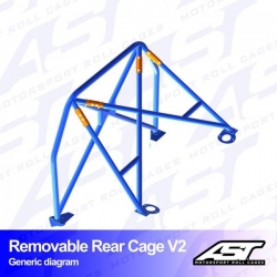Roll Bar BMW (E92) 3-Series 2-drzwiowa Coupe RWD demontowalna tylna klatka V2