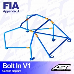 Klatka bezpieczeństwa Opel Vectra (A) 4-drzwiowa Sedan FWD skręcana w V1