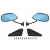 Lusterka Uniwersalne F2 ABS Manual Blue Glass