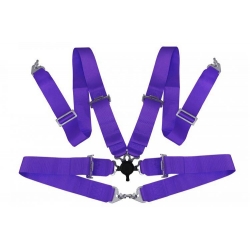 Pasy sportowe 4p 3" Purple - Quick