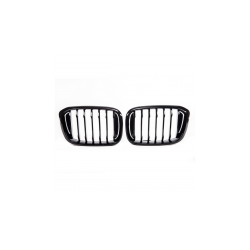 Grill sportowy pojedyncze żeberka Gloss Black  BMW X3 (G01, F97) X4 (G02, F98) przed liftem 2017-2021