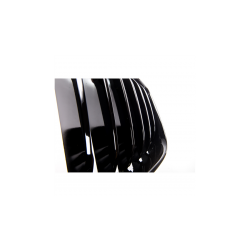 Grill sportowy pojedyncze żeberka Gloss Black  BMW X3 (G01, F97) X4 (G02, F98) przed liftem 2017-2021