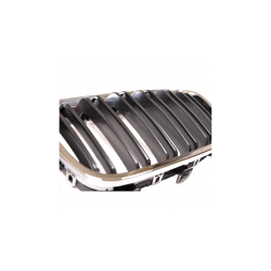 Grill sportowy podwójne żeberka Chrome & Black  BMW 1 (F20, F21) Hatchback przed liftem 2011-2015