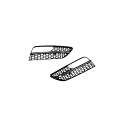 Ramki do halogenów Chrome & Black  AUDI A3 (8V) Saloon Hatchback Sportback Cabrio przed liftem 2013-2016