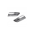 Ramki do halogenów Chrome & Black  AUDI A3 (8V) Saloon Hatchback Sportback Cabrio przed liftem 2013-2016