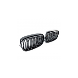 Grill sportowy podwójne żeberka Gloss Black  BMW 2 (F45) Active Tourer przed liftem 2014-2018