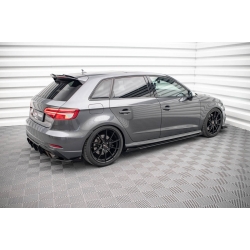 Dokładki progów Street Pro + Flaps Audi S3 / A3 S-Line Sportback 8V Facelift