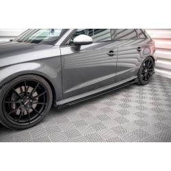 Dokładki progów Street Pro + Flaps Audi S3 / A3 S-Line Sportback 8V Facelift