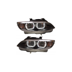 Zestaw Lamp Xenon Black RHD DRL  BMW 3 (E92) Coupe (E93) Cabrio przed liftem 2007-2010