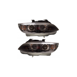 Zestaw Lamp Xenon Black RHD DRL  BMW 3 (E92) Coupe (E93) Cabrio przed liftem 2007-2010