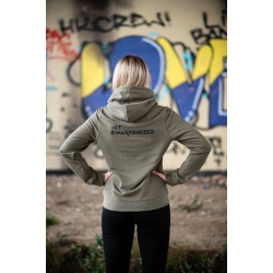 Damska bluza z kapturem khaki