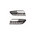 Ramki do halogenów Gloss Black  AUDI A3 (8V) Saloon Hatchback Sportback Cabrio przed liftem 2013-2016