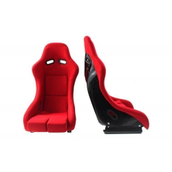 Fotel sportowy GTR Welur Red