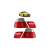 Zestaw Lamp Tylnych LED Red Clear  BMW 3 (E46) Cabrio przed liftem 1999-2003
