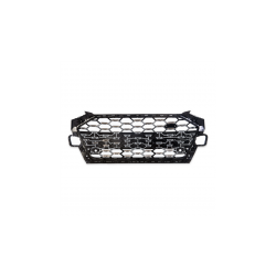 Grill sportowy Silver & Gloss Black  AUDI A4 B9 (8W) Sedan Avant Facelift 2019-2023
