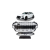 Grill sportowy Silver & Gloss Black  AUDI A4 B9 (8W) Sedan Avant Facelift 2019-2023