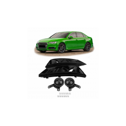 Ramki do halogenów Gloss Black  AUDI A4 B9 (8W) Sedan Avant przed liftem 2015-2019