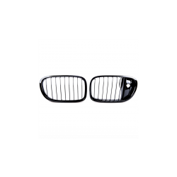 Grill sportowy pojedyncze żeberka Gloss Black Camera  BMW 7 (F01, F02, F03, F04) 2012-2016