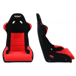 Fotel Sportowy Bimarco Cobra II Welur Black/Red