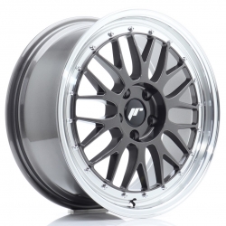 Felga aluminiowa JR Wheels JR23 18x8 ET40 5x112 Hyper Gray w/Machined Lip