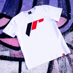 JR Men's T-Shirt Logo-2 White Size M