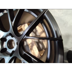 Set of JR42 20x9 + 20x10,5 ET35 5x120 Matt Black